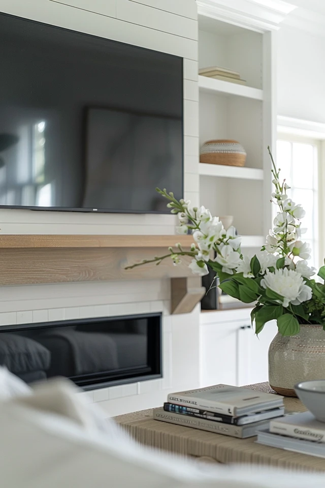 How To Style A Mantel With A TV: Integrating Technology And Decor