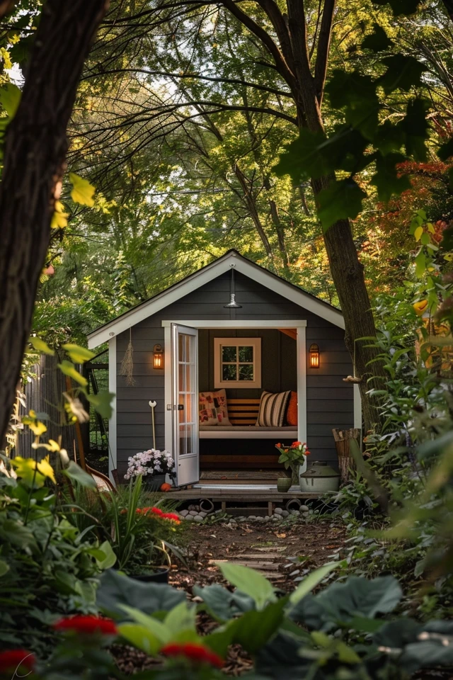 Shed as a Backyard Studio