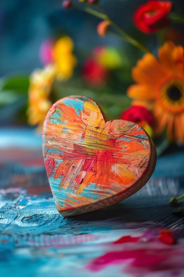 Creative Wooden Heart Painting Ideas | Get Inspired