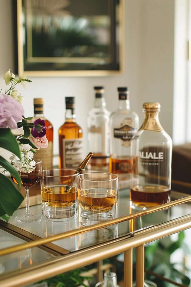 How To Style A Bar Cart Without Alcohol: Sophisticated Tips