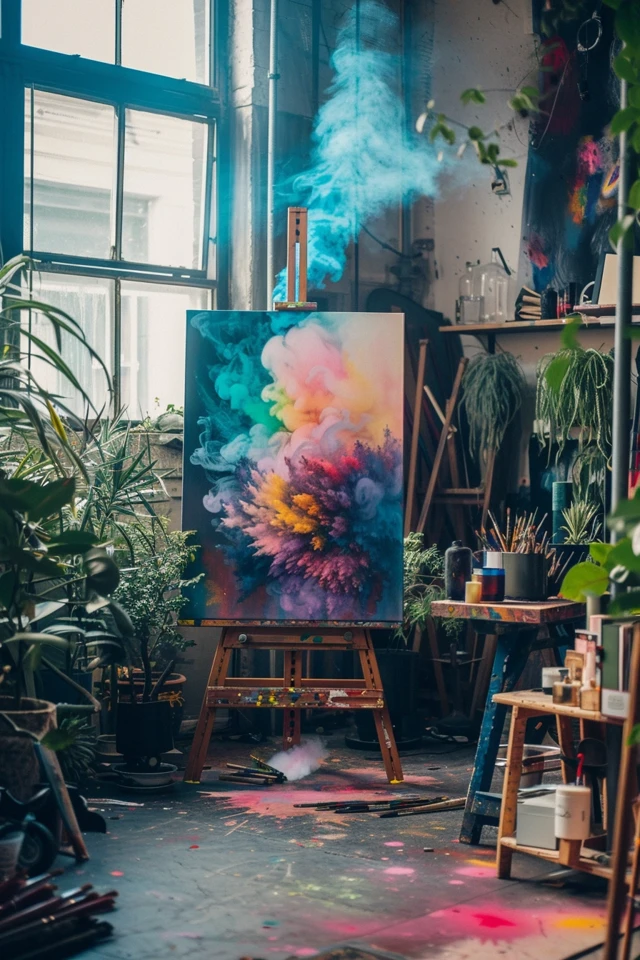 Unique Smoke and Paint Designs