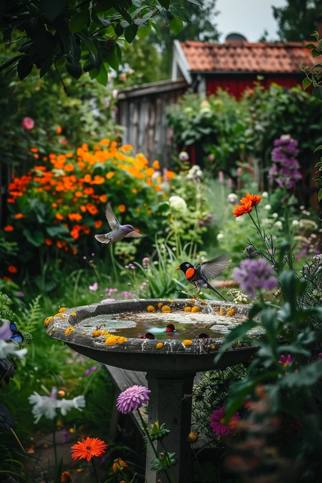 Bird Bath Decorating Ideas for Your Garden