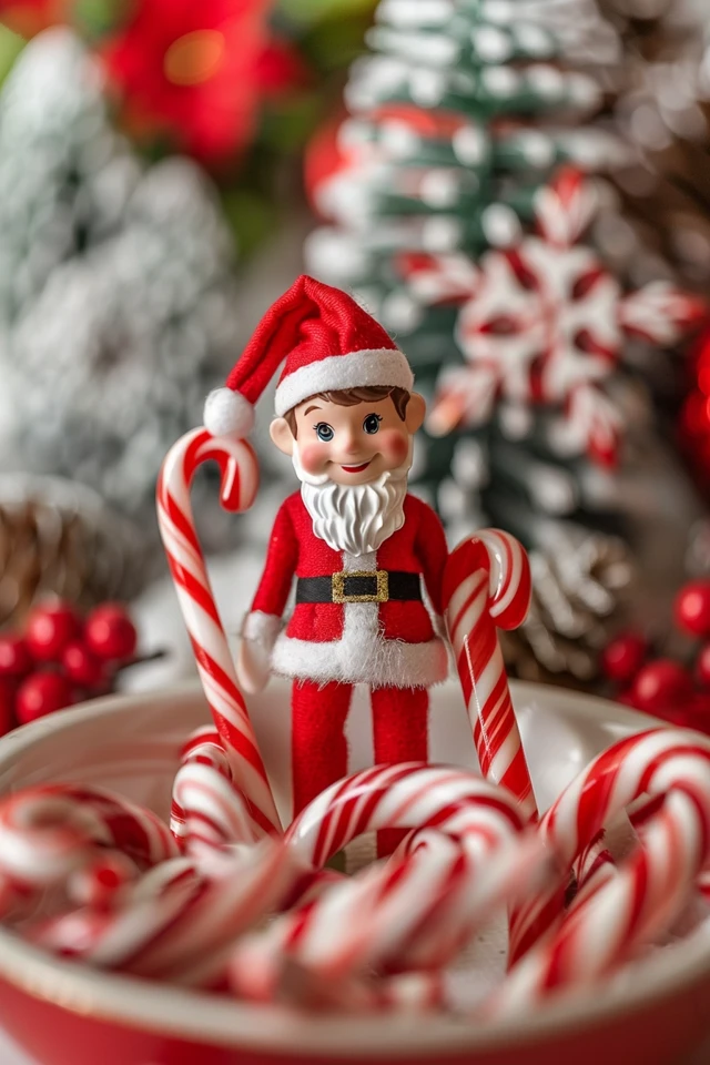Elf on the Shelf Candy Cane Hunt