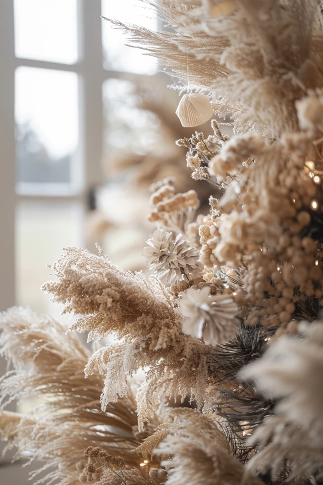 How To Make A Pampas Christmas Tree: Festive DIY
