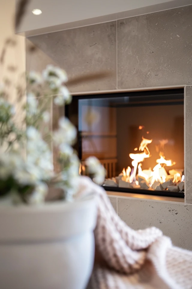 Creative In-Wall Fireplace Decor Ideas