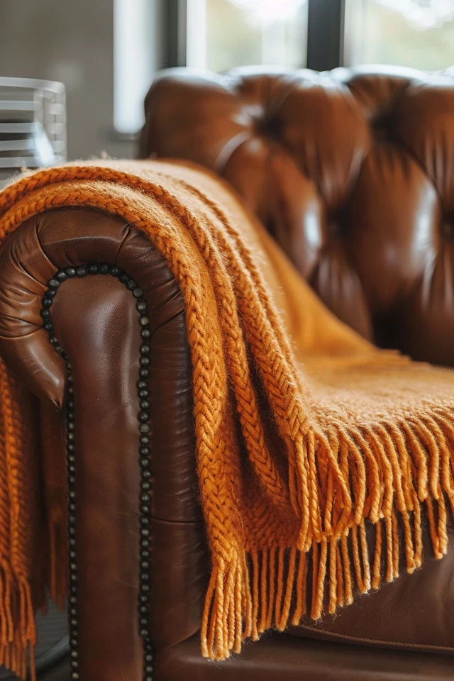 Tips for Styling Your Leather Sofa with Throws