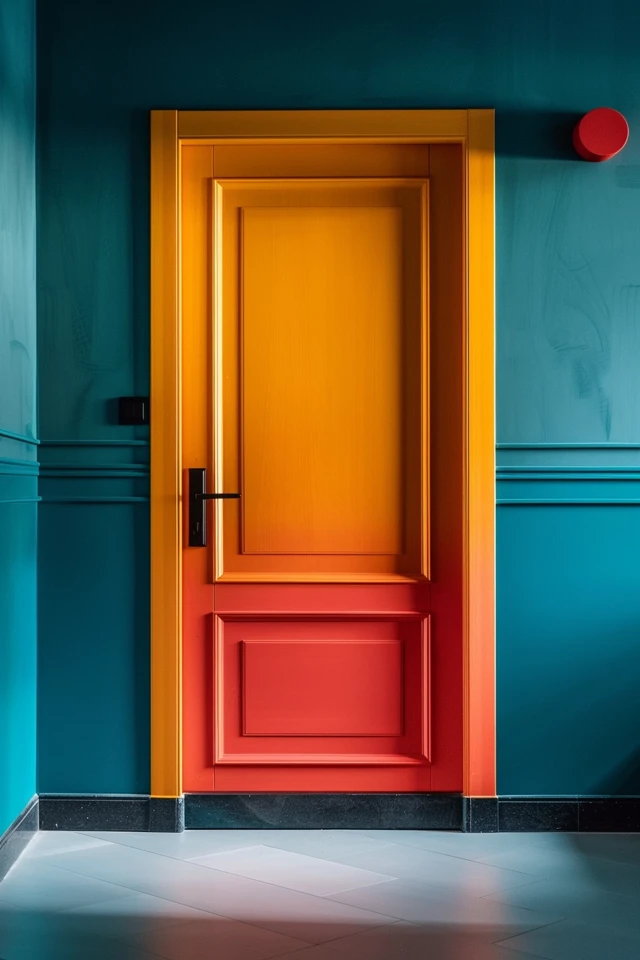 Modern and Budget-Friendly Apartment Door Decor