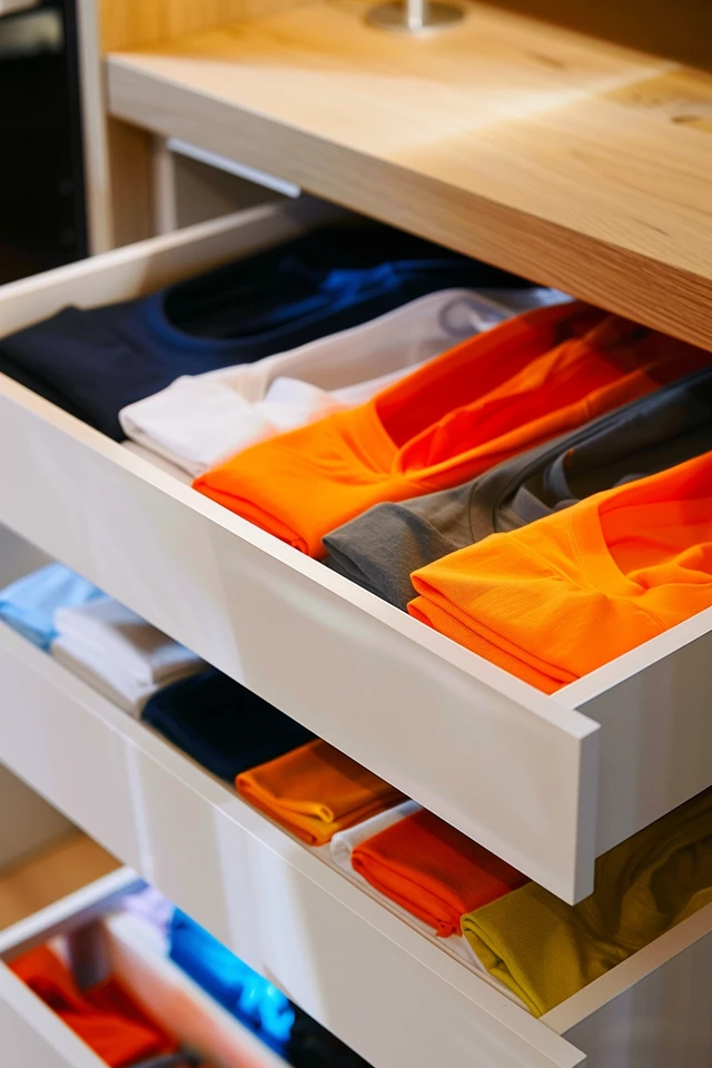 How To Store T-Shirts In Drawer: Efficient Folding