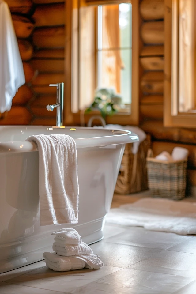Incorporating Natural Elements Into Your Log Home Bathroom Design