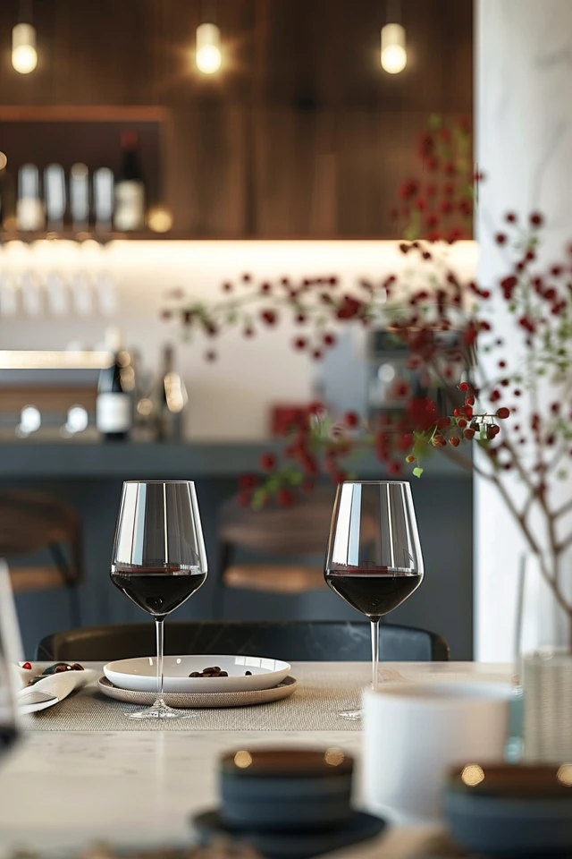 Maximizing Small Spaces with Bar Carts and Open Shelving
