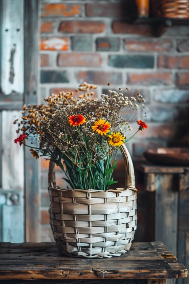 Rustic Charm: Tobacco Basket Decorating Ideas