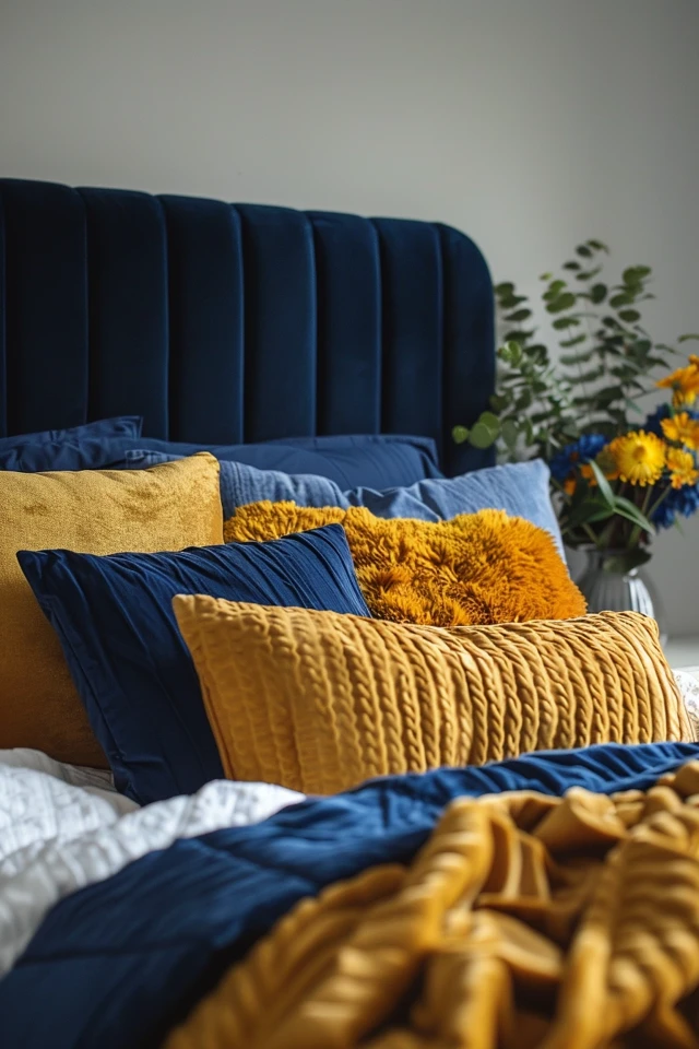 Creating a Luxurious Atmosphere with Navy Blue and Gold
