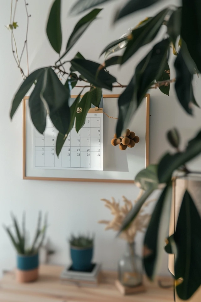 How To Hang A Calendar On The Wall: Organizational Decor