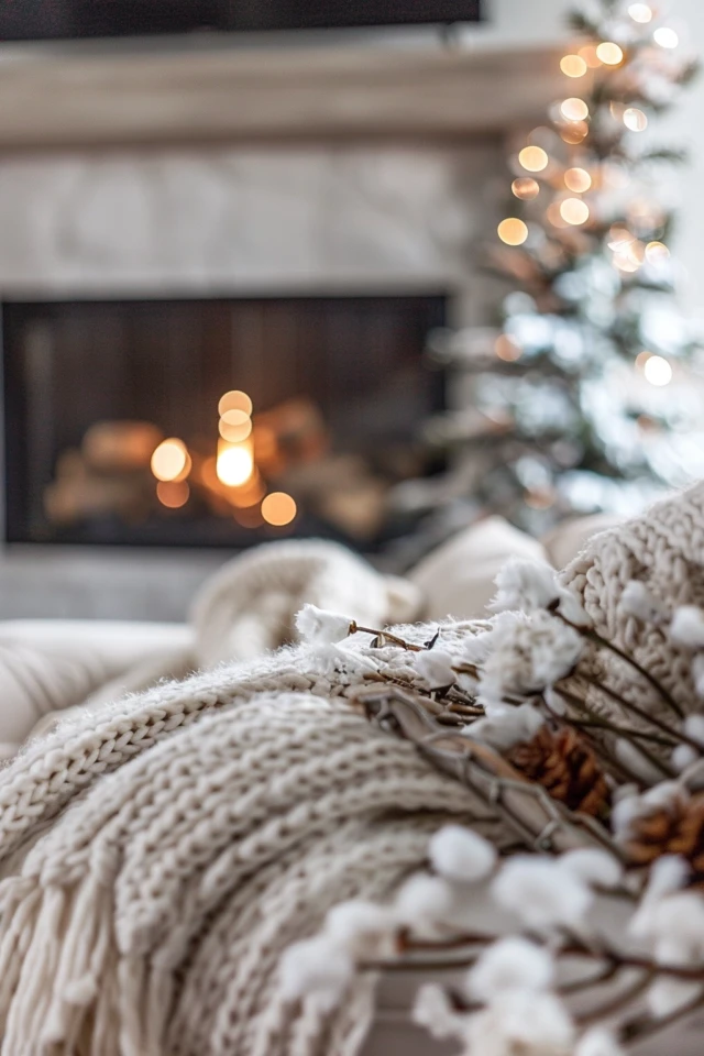 Creating a Beautiful After-Christmas Winter Mantel Decor