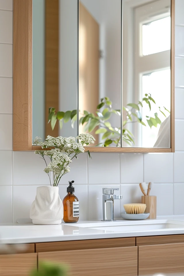 How To Cover A Medicine Cabinet Mirror: Creative Ideas