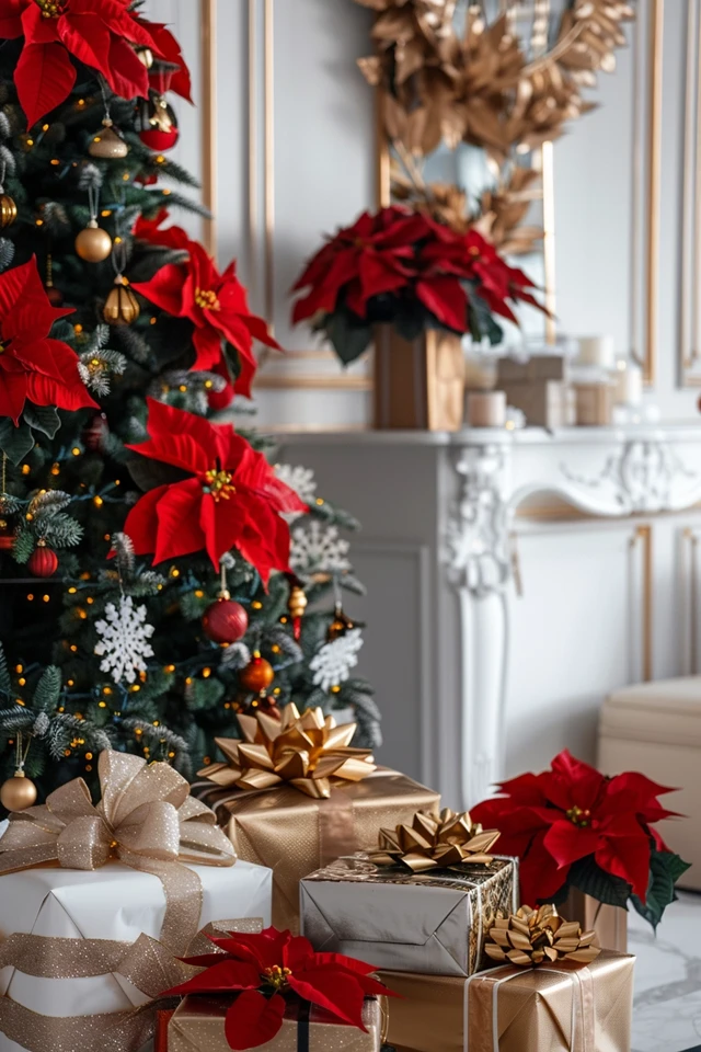 How To Make A Poinsettia Tree: DIY Holiday Decor
