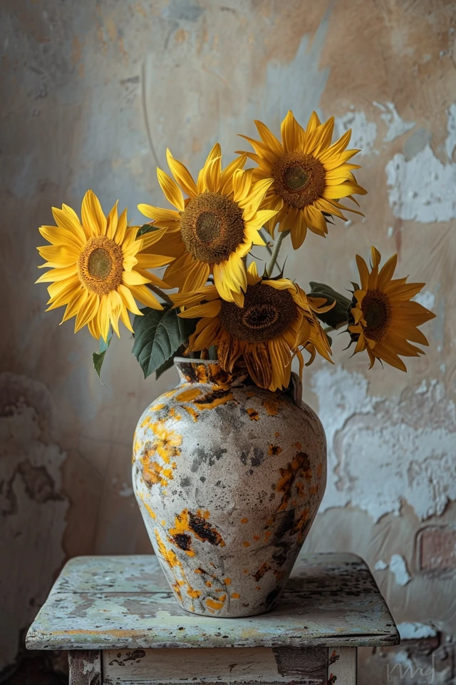 Preserving Sunflowers with Resin