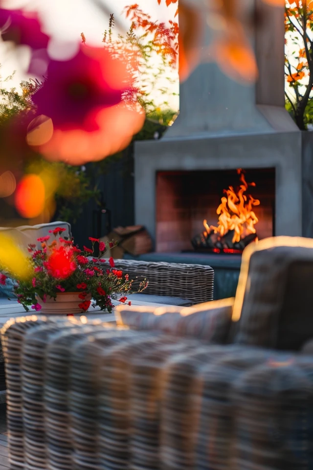 Enhance Your Chiminea with Decor and Lighting