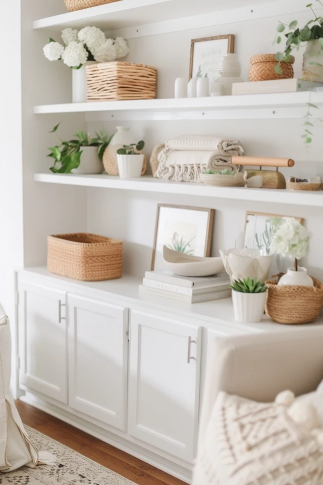 Organize with Floating Shelves