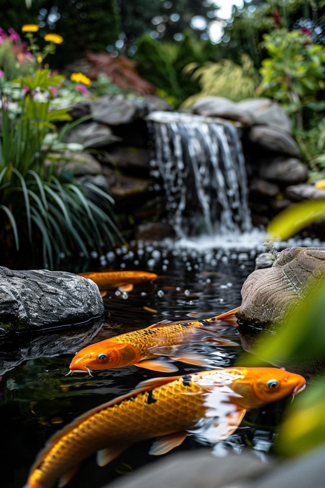 Best Waterfall Features for Koi Pond