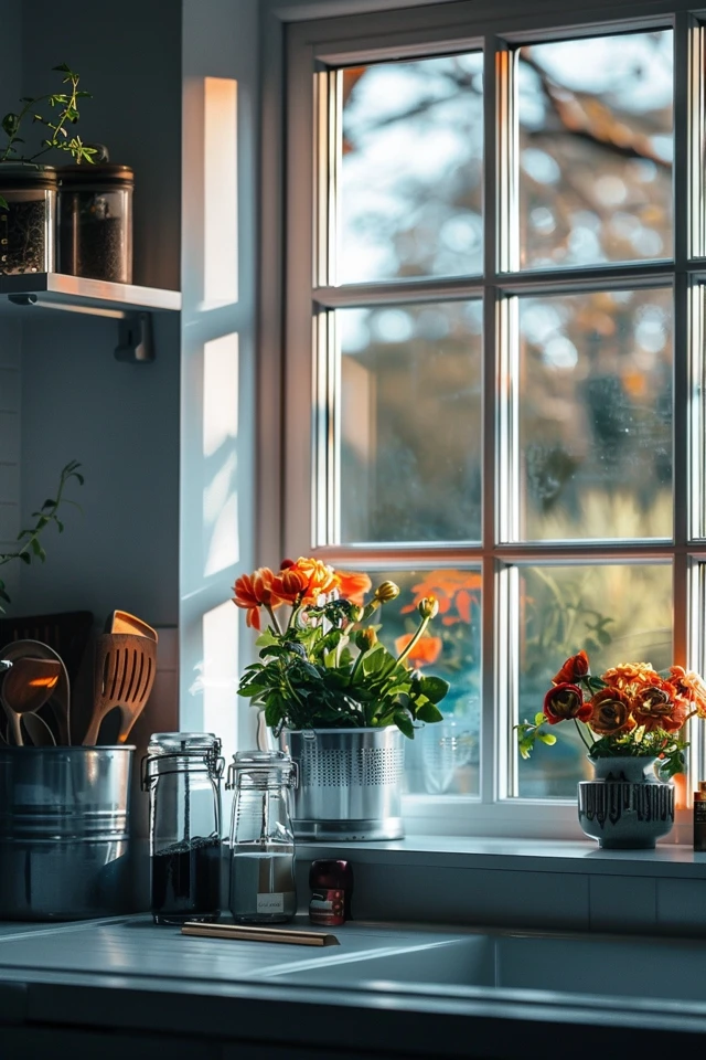 Utilize an Attachable Window Sill for Extra Storage or Decor Display