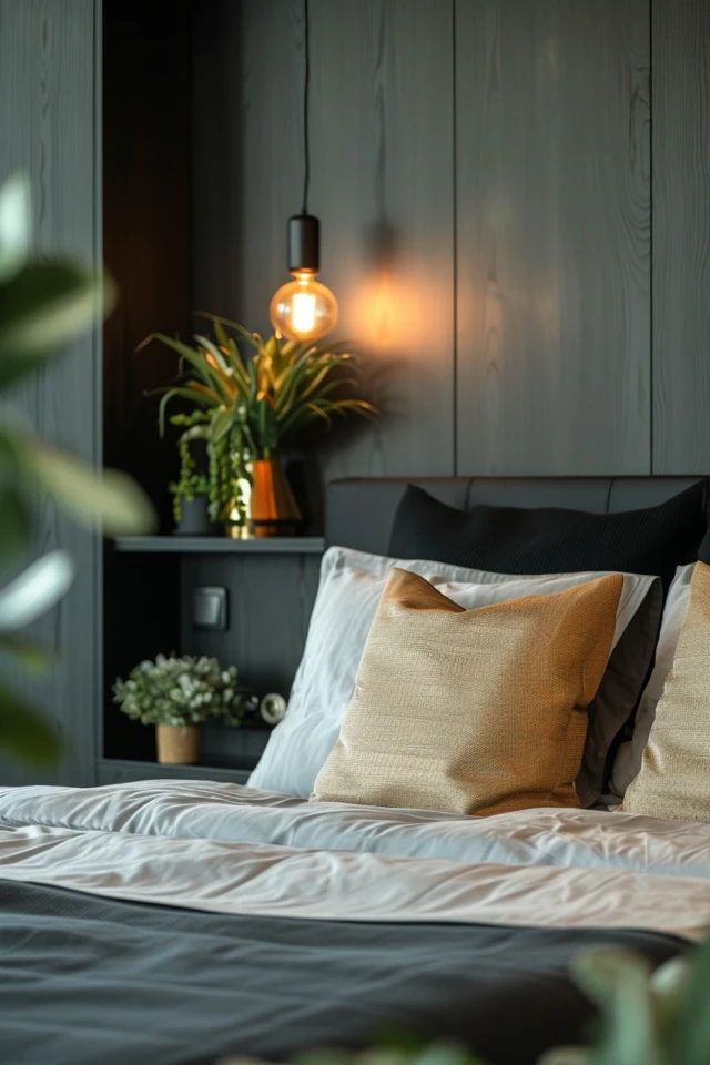 Elegant Black and Silver Bedroom Inspirations