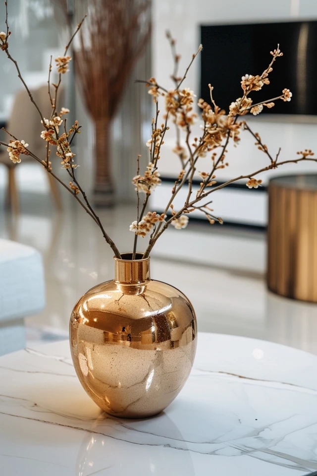 Luxurious Gold Table Centerpieces