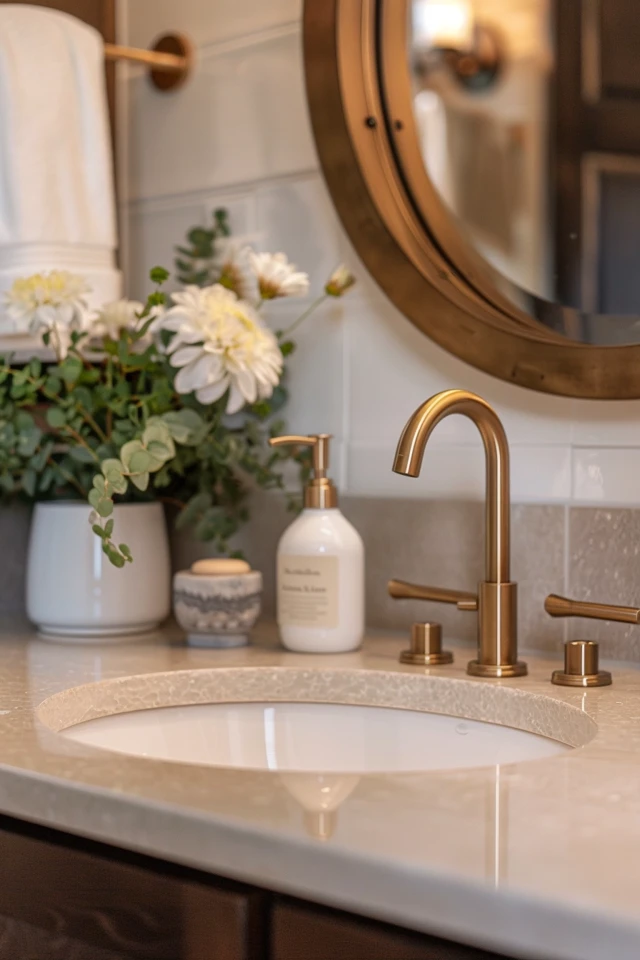 Space-saving Corner Bathroom Vanity Designs
