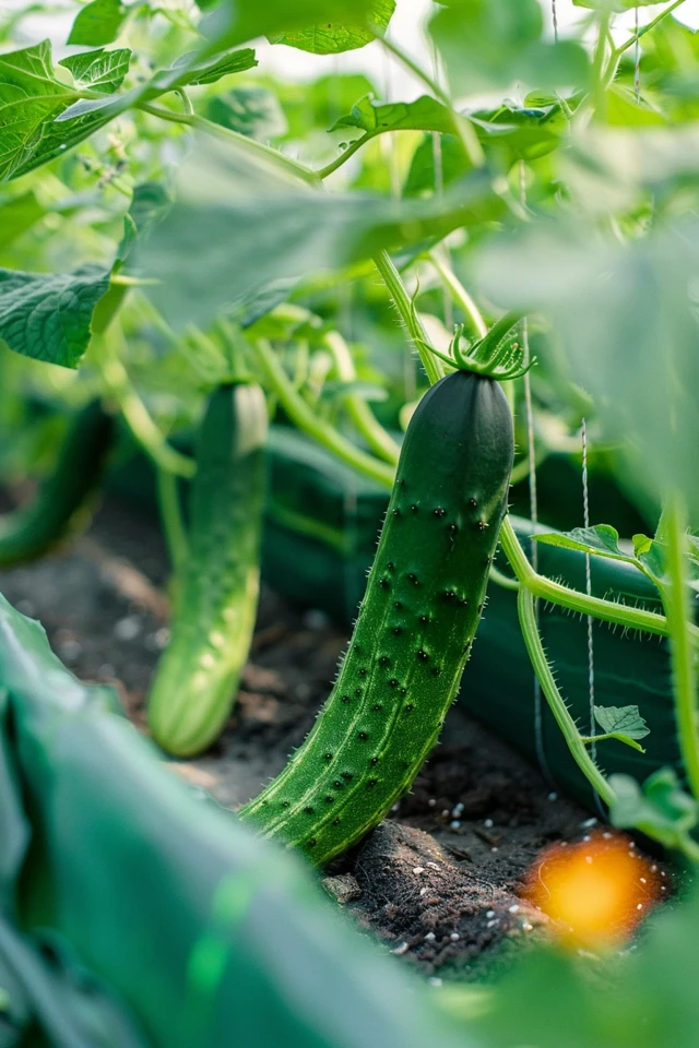 How To Trellis Cucumbers In A Raised Garden Bed: Effective Techniques