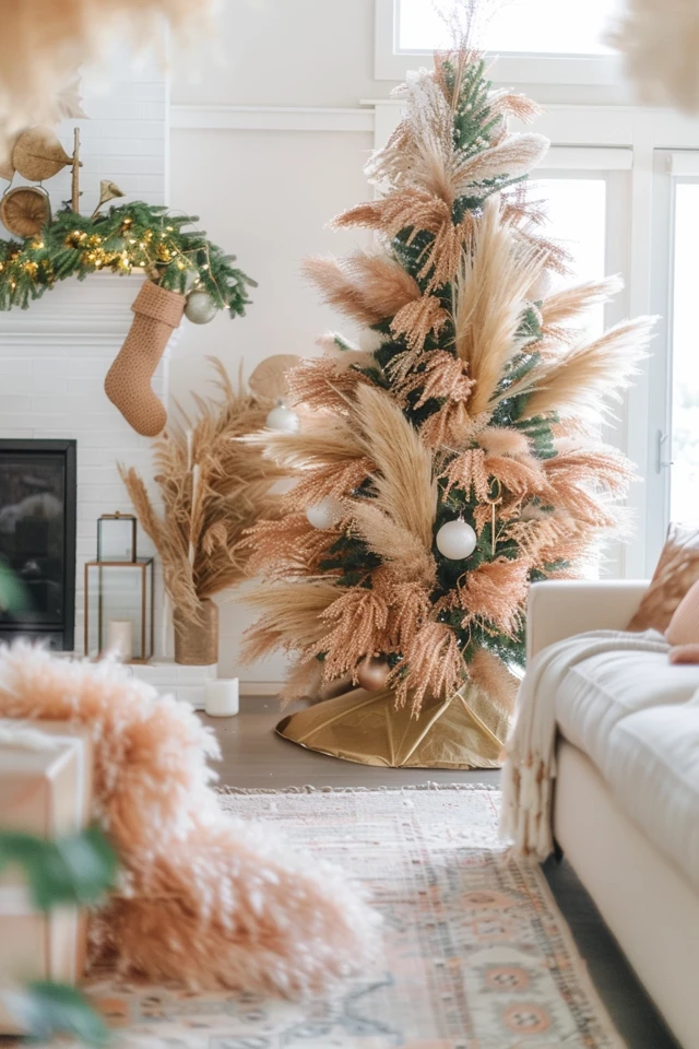 Tips and Tricks for Making a Pampas Grass Christmas Tree on a Budget