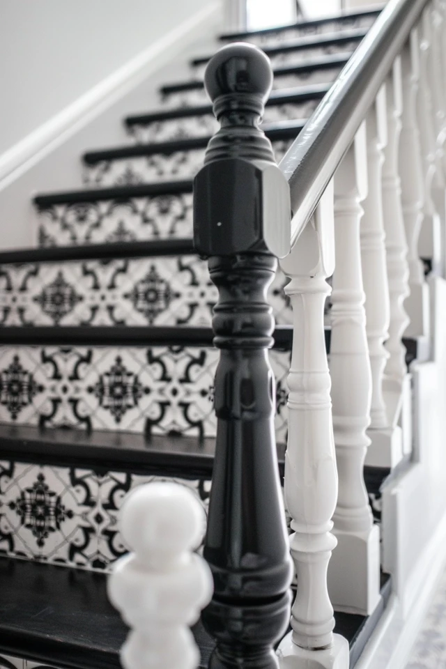 Elegant Black and White Staircase Ideas for Homes