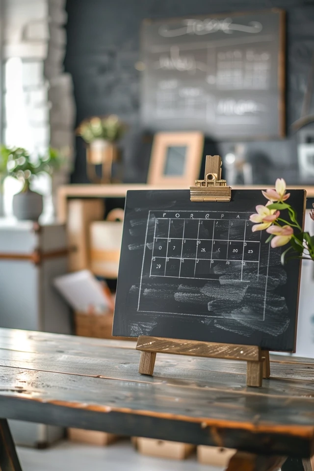 Unique Chalkboard Wall Calendar Design Ideas - photo 2