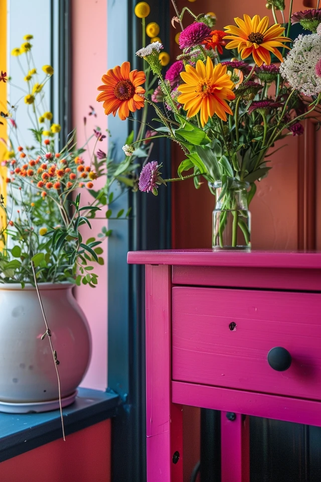 Spruce Up Your Tabletop with Peel and Stick Wallpaper