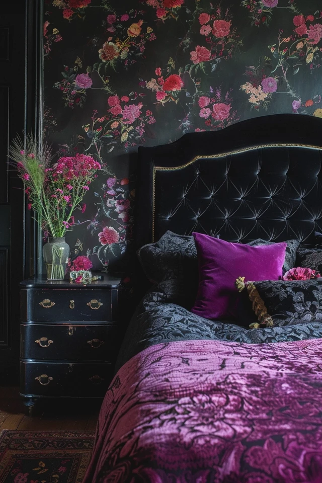 Setting the Stage with Dark Colors and Embracing Ornate Furniture