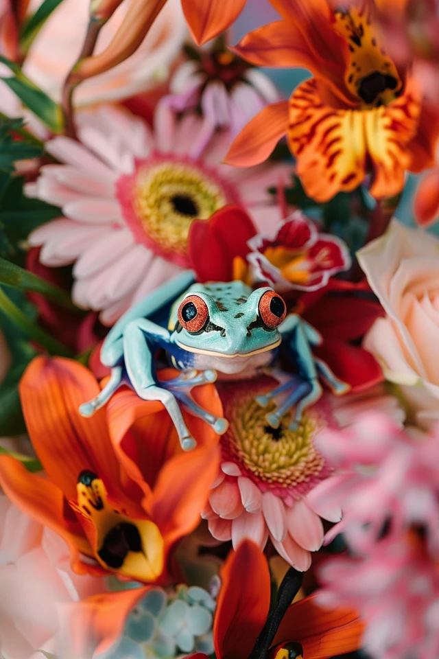 Plastic Flower Frog