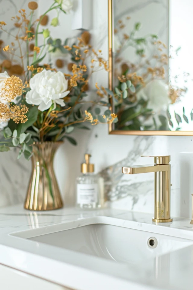 Enhance Your Bathroom with Gold Fixtures
