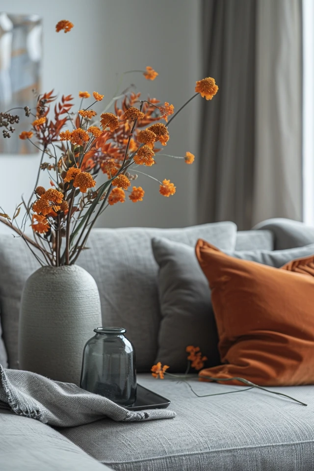 The Perfect Combination: Grey and Orange Furniture and Accessories