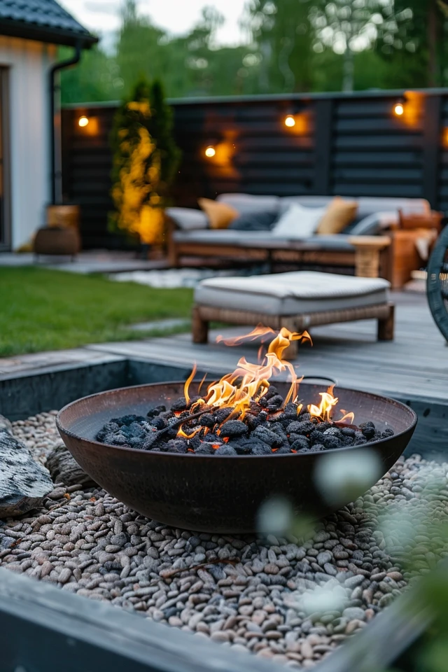 DIY Fire Pit Area on a Budget