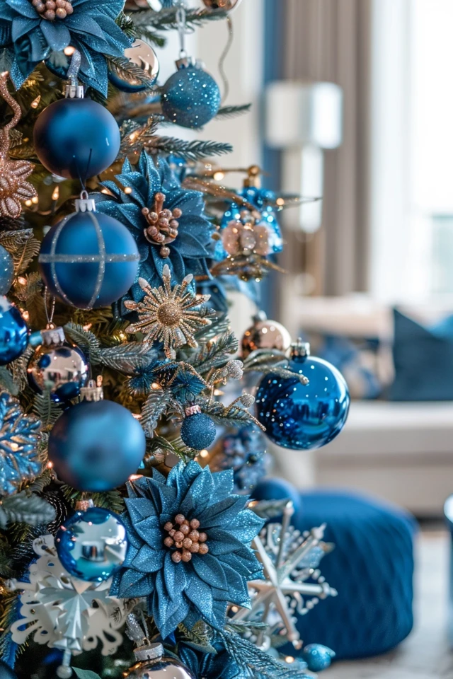 Embracing Blue Decorations for the Holidays