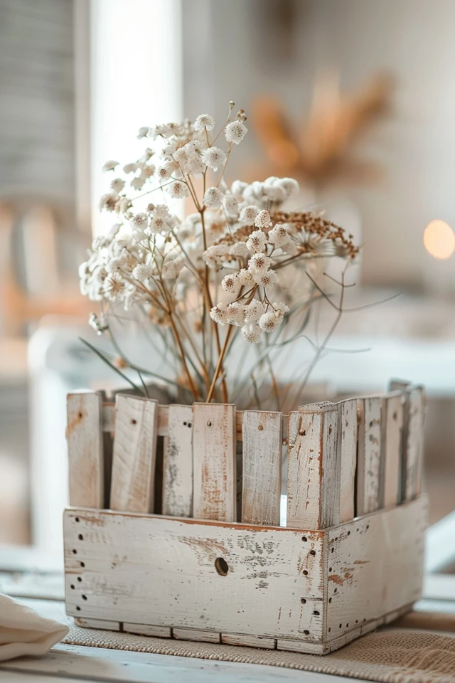Painted Wood Crate – Creative Decorating Ideas