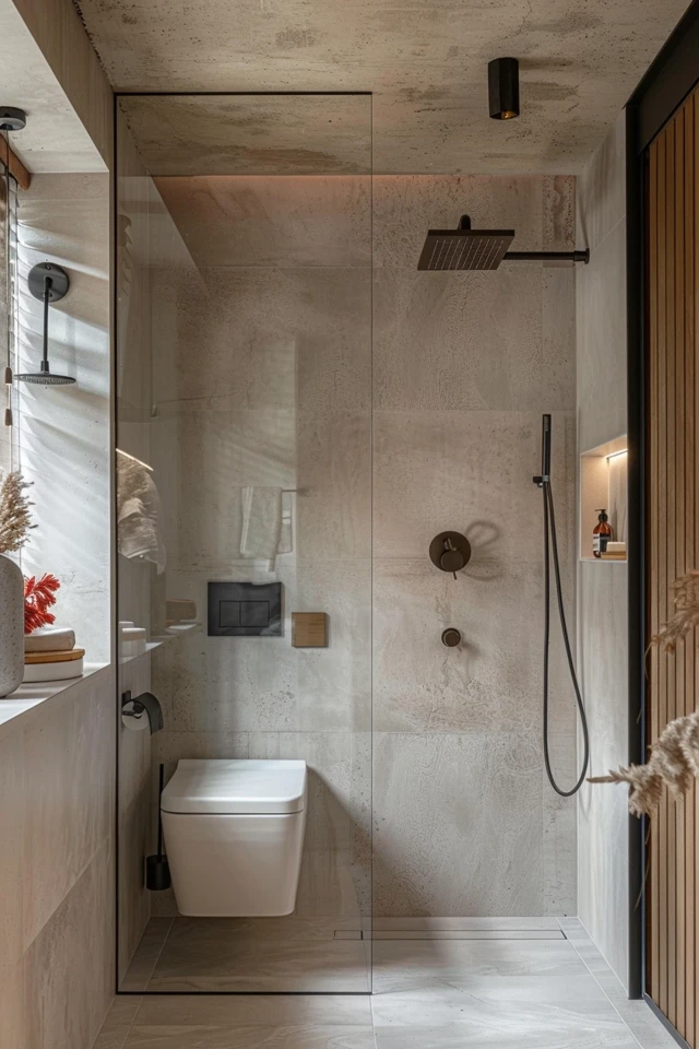 Statement Ceilings for Small Bathrooms