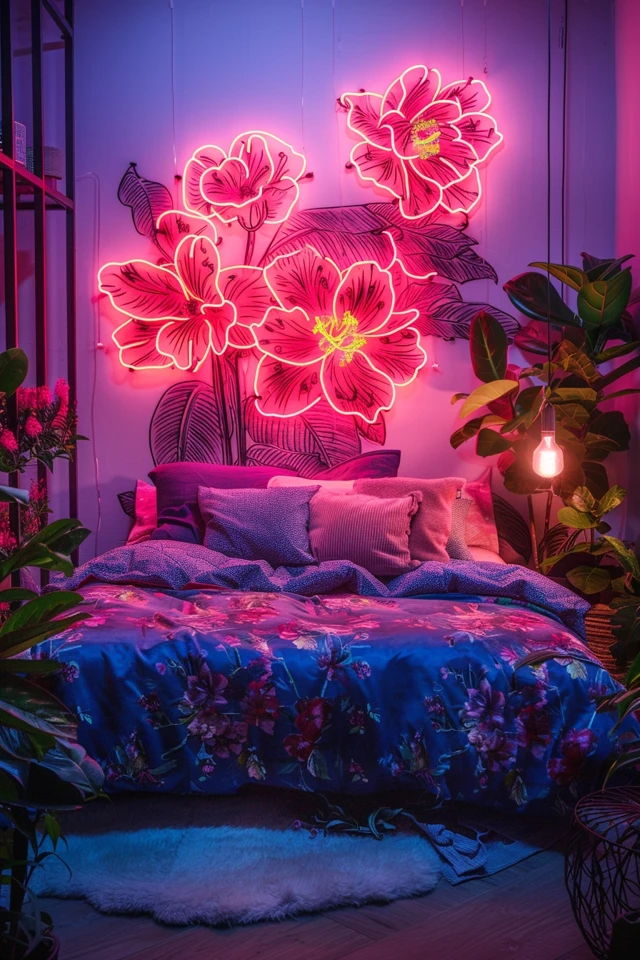 Cozy and Inviting Neon Signs for a Tranquil Atmosphere