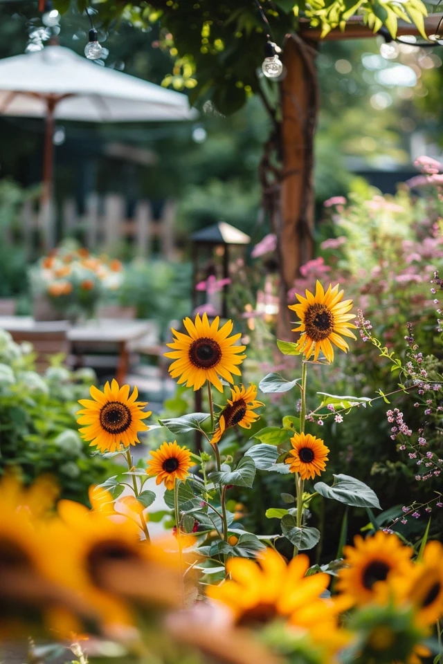 Brighten Your Space: Backyard Sunflower Garden Ideas