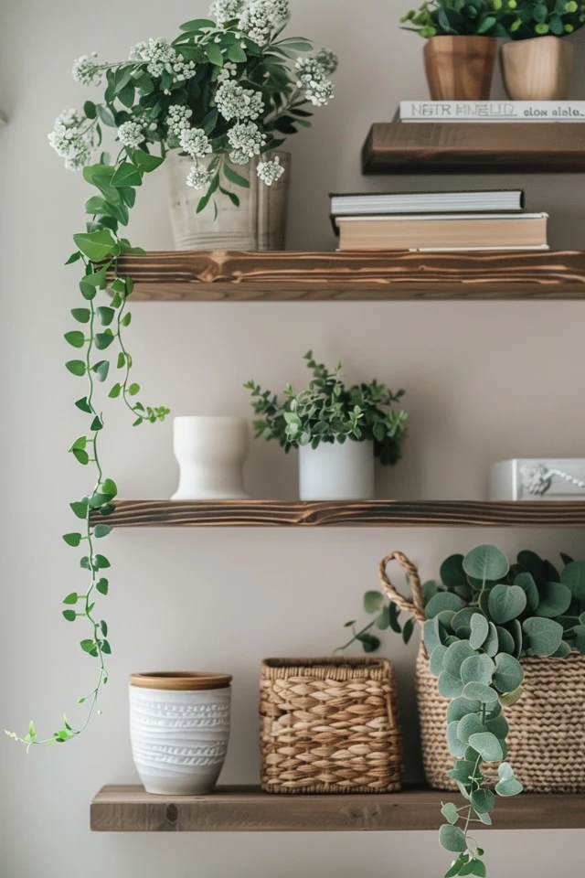 Charming Farmhouse Shelf Decor Ideas to Inspire
