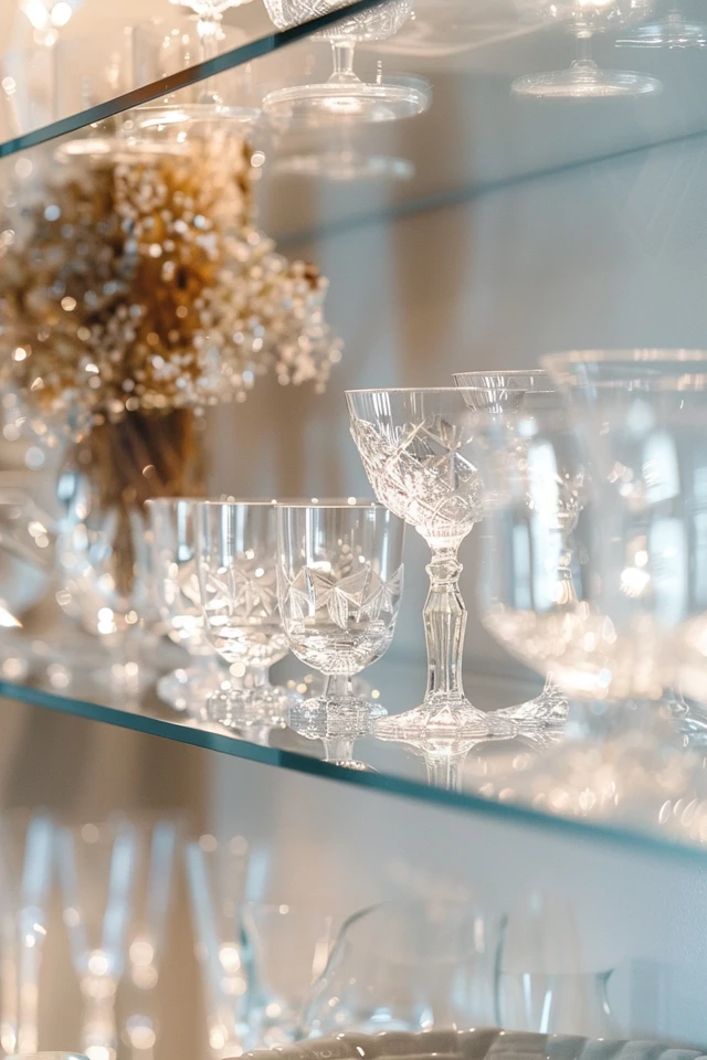 Sparkling Crystal Shelf Ideas for Your Home