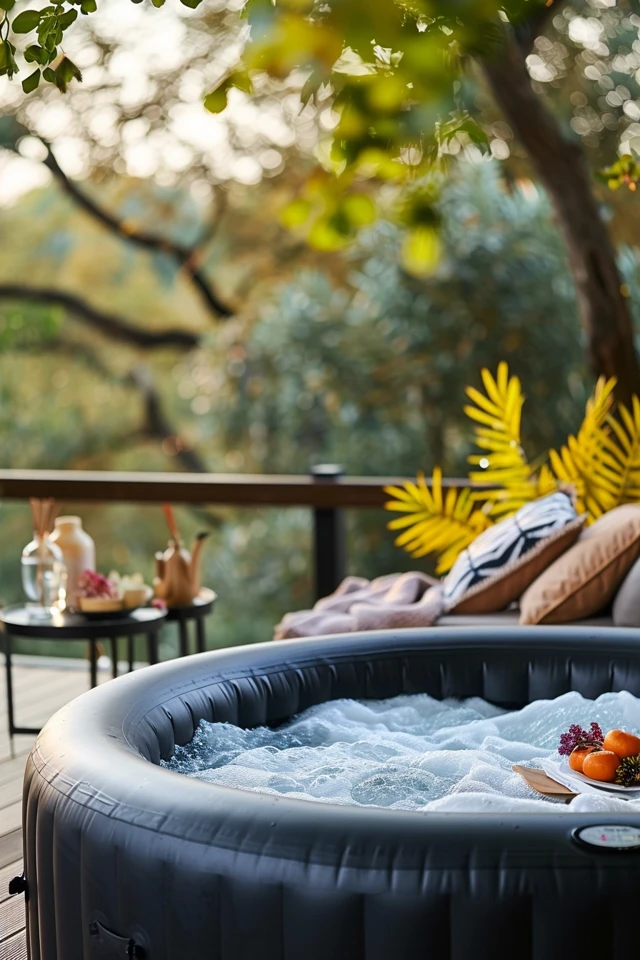 Dual Purpose Ideas for Inflatable Hot Tubs
