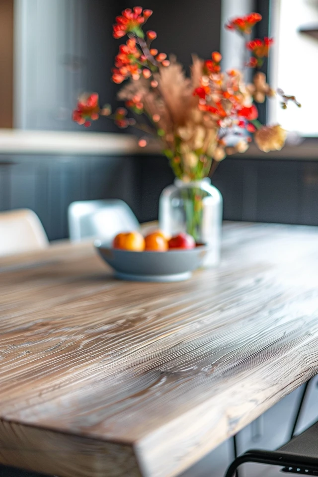 Paint it a bold hue or refinish the top