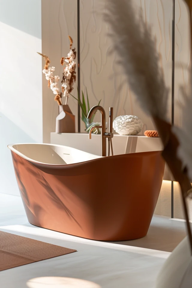 Coordinating Colors with an Almond Bathtub