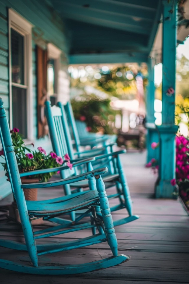 Creative Rocking Chair Paint Designs
