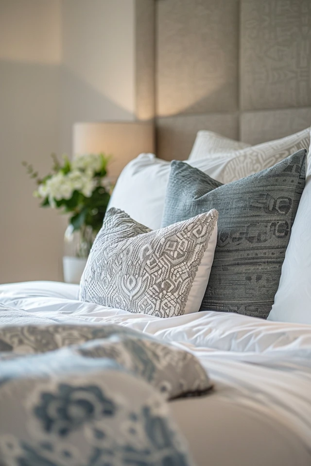 Draping on Headboard and Triangle Styling